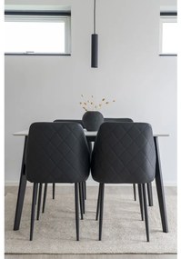 Lampă suspendată Paris, negru, cablu textil 120 cm