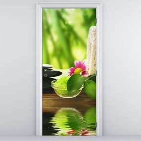 Fototapet pentru ușă - Ustensile pentru masaj (95x205cm)