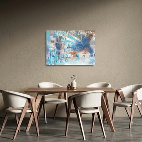 Tablou pe sticlă - Născut să călătorească (70x50 cm)