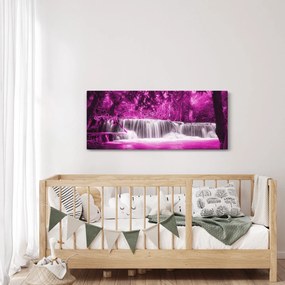 Tablou - Cascadă, violet (120x50 cm)
