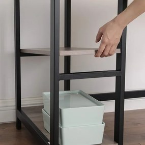 Birou de colț SOLEA, maro/negru