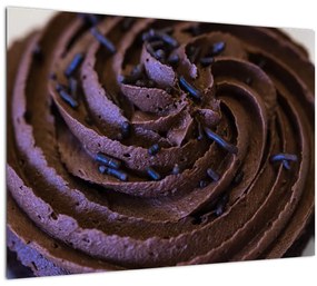 Tablou -  Cupcake din ciocolată (70x50 cm), în 40 de alte dimensiuni noi