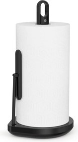 Suport de prosoape de hârtie negru mat din oțel – simplehuman