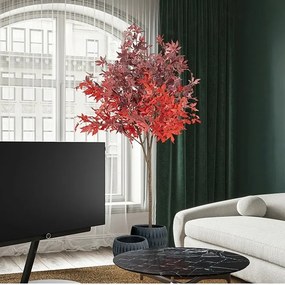 Set de 2 plante artificiale, Artar rosu H-147cm