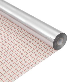 vidaXL Film adeziv pentru oglindă Argintiu 90 x 2000 cm PET