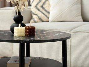 Măsuță de cafea Randolf S (marmură neagră + negru). 1111525