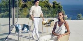 Set de 4 Scaune moderne cu brate de exterior / interior design premium AFRICA 65005 Vondom