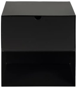 Noptieră cu posibilitate de montare pe perete BEKIM negru