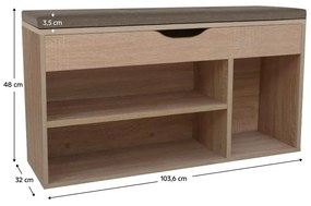 Pantofar (dulap pantofi) Filesas (stejar sonoma + maro) . 1116344