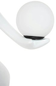 Lampa de podea decorativa cu design original cu LED RGB Balerina White