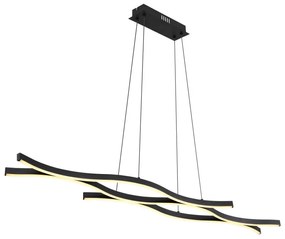Lustra LED suspendata design modern Geronimo negru