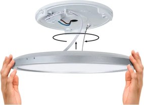 Paulmann 79921 - Panou LED dimabil 16W ATRIA 230V 3000K 29,3x29,3 cm negru