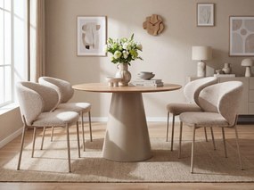 Scaun de masa KIOTO, casmir/bej deschis