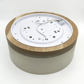 Plafonieră Brilagi BELLADONNA 2xE27/15W/230V d. 40 cm crem/stejar