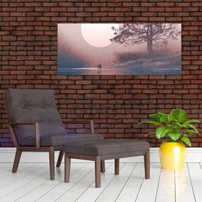 Tablou Perechea îndrăgostită (120x50 cm)