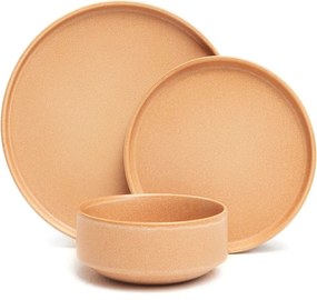 Set 12 vase din gresie Bonami Selection Malia, portocaliu cărămiziu