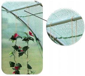Solar de grădină ALB 2x3m cu filtru UV STANDARD GARDEN