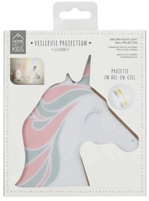 Lumina de noapte pentru copii cu proiector de curcubeu UNICORN 16x12,5cm