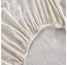Cearsaf micropolish NOLVIA 200x220 cm crem
