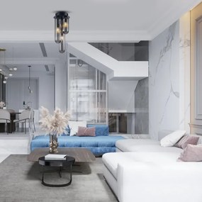 Lustră aplicată PAX 3xG9/9W/230V negru