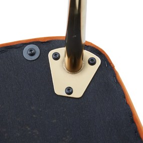 Fotoliu de salon din catifea, Design ergonomic, Portocaliu