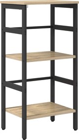 vidaXL Raft pentru cărți Stejar Sonoma 40 x 29,5 x 81 cm Lemn compozit