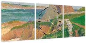 Tablou - Henri Moret, The Island of Raguenez, Brittany, reproducere (cu ceas) (90x30 cm)