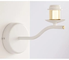 Jupiter 2086 - Aplica de perete SAMBA 1xE27/15W/230V alb/auriu