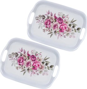 Set de tăvi din melamină ROSES 36 x 25,5 cm 2 buc