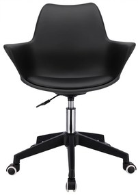 Scaun pivotant scandinav negru