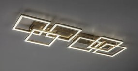 Rabalux 71499 - Plafonieră LED dimabilă FATMA 40W/230V 3000-6500K 33x100 cm aurie+telecomandă