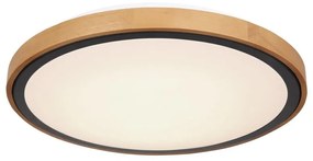 Plafoniera LED cu aspect lemn design modern Bruno maro 43,7cm 24W