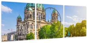 Tablou - Catedrala din Berlin (cu ceas) (90x30 cm)