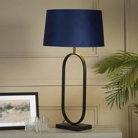 Veioza/Lampa de masa decorativa Modish negru/navy