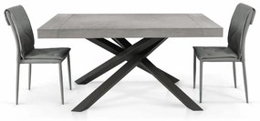 MASA EXTENSIBILA COMFY CU PICIOR METALIC - 180 cm / 100 cm / 77 cm - ALB ANTICHIZAT