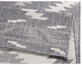Covor adecvat pentru exterior NORTHRUGS Malibu, 80 x 250 cm, gri-crem