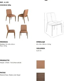 Scaun deosebit design LUX Walnut