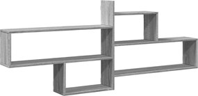 vidaXL Raft de perete, gri sonoma, 167,5x18x68 cm, lemn prelucrat