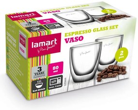 Lamart LT9009 set pahare Espresso Vaso, 80 ml, 2buc.