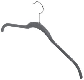 Set 4 umerașe Domopak Velvet Hangers, gri