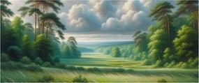 Tablou - Peisaj verde (120x50 cm)