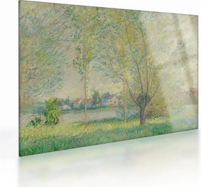 Tablou pe sticlă - Claude Monet, The Willows, reproducere (70x50 cm)
