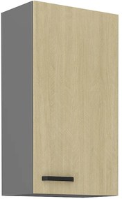 Dulap superior de bucătărie Scarmi 50 G-90 1F (Antracit + Herringbone scandi). 1049754