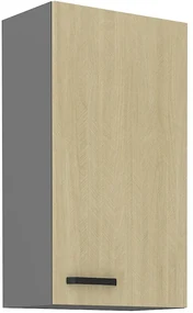 Dulap superior de bucătărie Scarmi 50 G-90 1F (Antracit + Herringbone scandi). 1049754