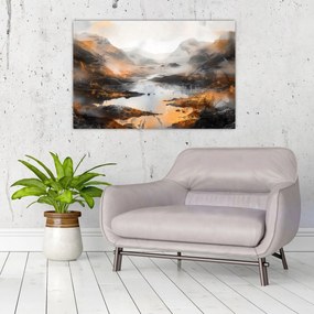 Tablou - Pictura peisajelor montane (90x60 cm)