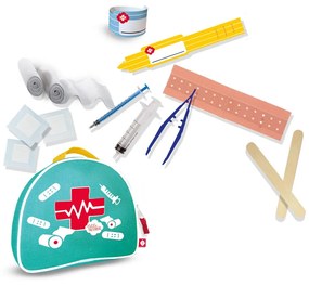 Trusa de doctor de jucarie cu accesorii