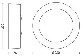 Philips 17465/30/P7 - LED RGB Lampă exterior Hue DAYLO LED/15W/230V IP44