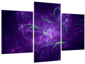 Tablou -abstracție violetă (90x60 cm)