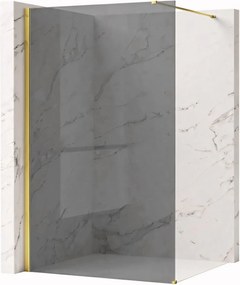 Paravan de dus Rea Flexi Grey / Gold 130