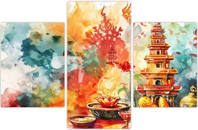 Tablou - Ilustrație în acuarelă (90x60 cm)